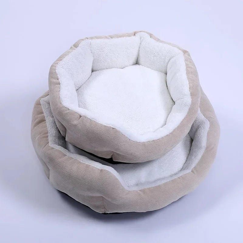 Round Soft Dog Bed