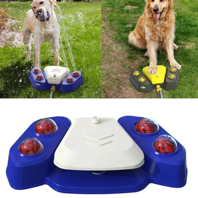 Hundespielzeug für draußen, durch Treten aktivierter Sprinkler, automatisches Spritzen