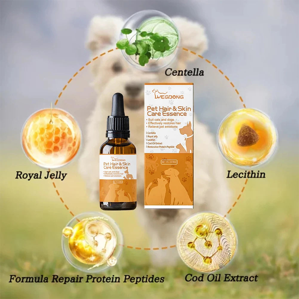 Pet Hair Skin Care Essence Natural Moisturizing Coat Conditioner Promote Hair Growth