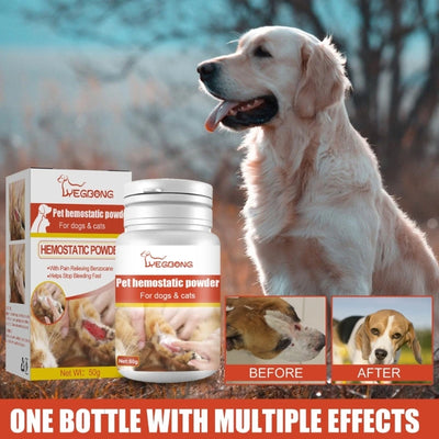 Styptic Stop Bleeding Powder Safe For Pets Blood Stopper Anti-inflammatory Anti-bacterial Broken Injury