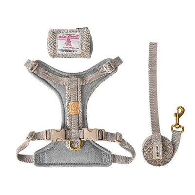 harris Tweet Collection Dog Harness & Leash Set Removable Mini Pocket Bag