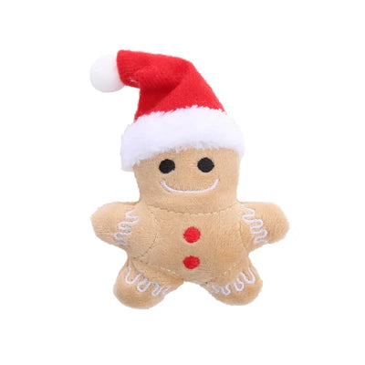 Christmas Gingerbread Man Catnip Cat Toy