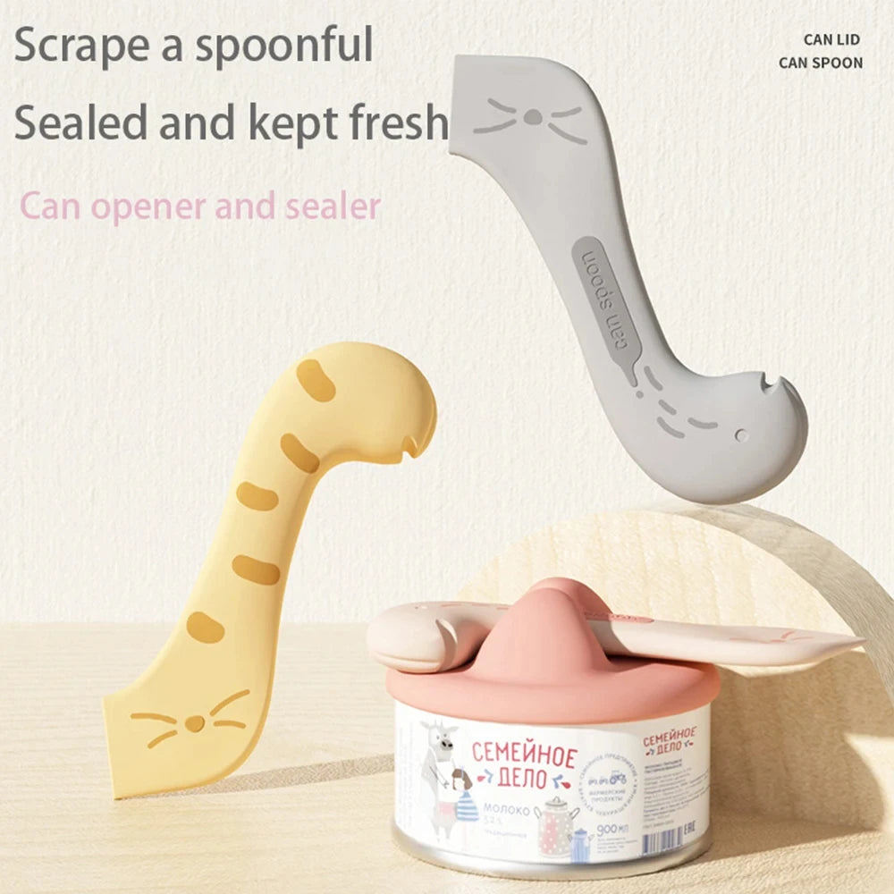 Ouvre-boîte multifonction pour aliments humides Pet Spoon