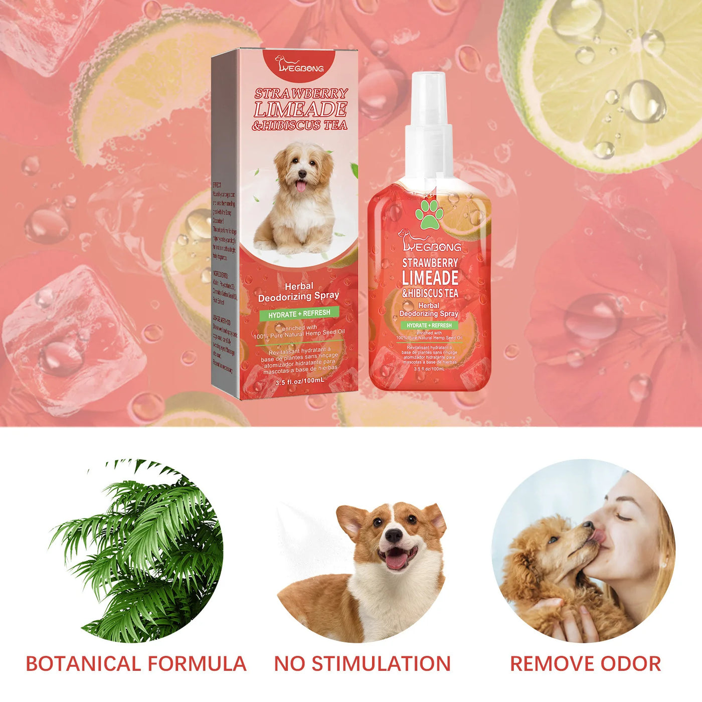 Sensitive Fresh Smell Pet Odor Eliminator Spray Liquid