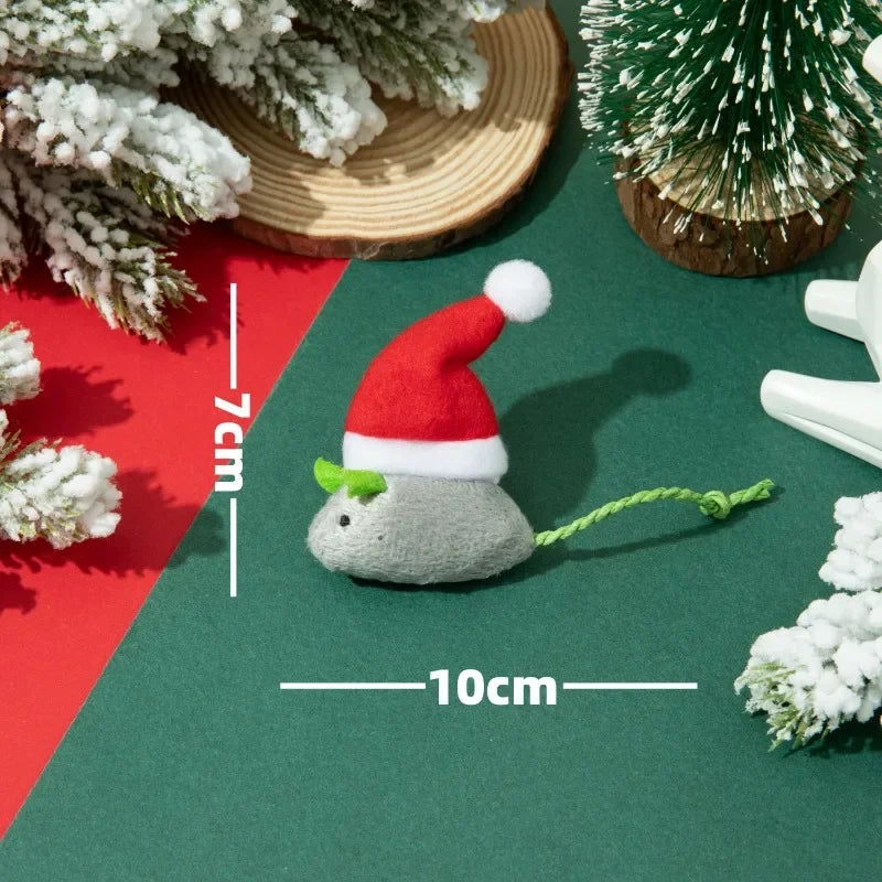 Christmas Mouse Catnip Mouse Toy