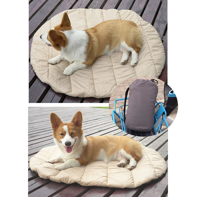 Tapis de voyage pliable pour animaux de compagnie, coussin imperméable pour l'extérieur