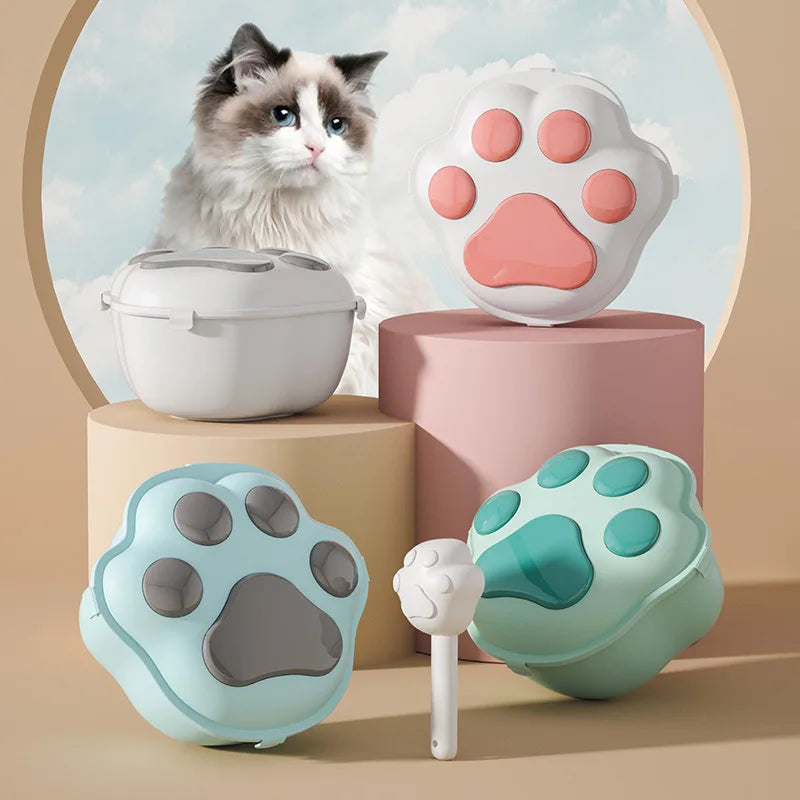 Seau de nourriture et de friandises pour animaux de compagnie Paw Freshkeeping