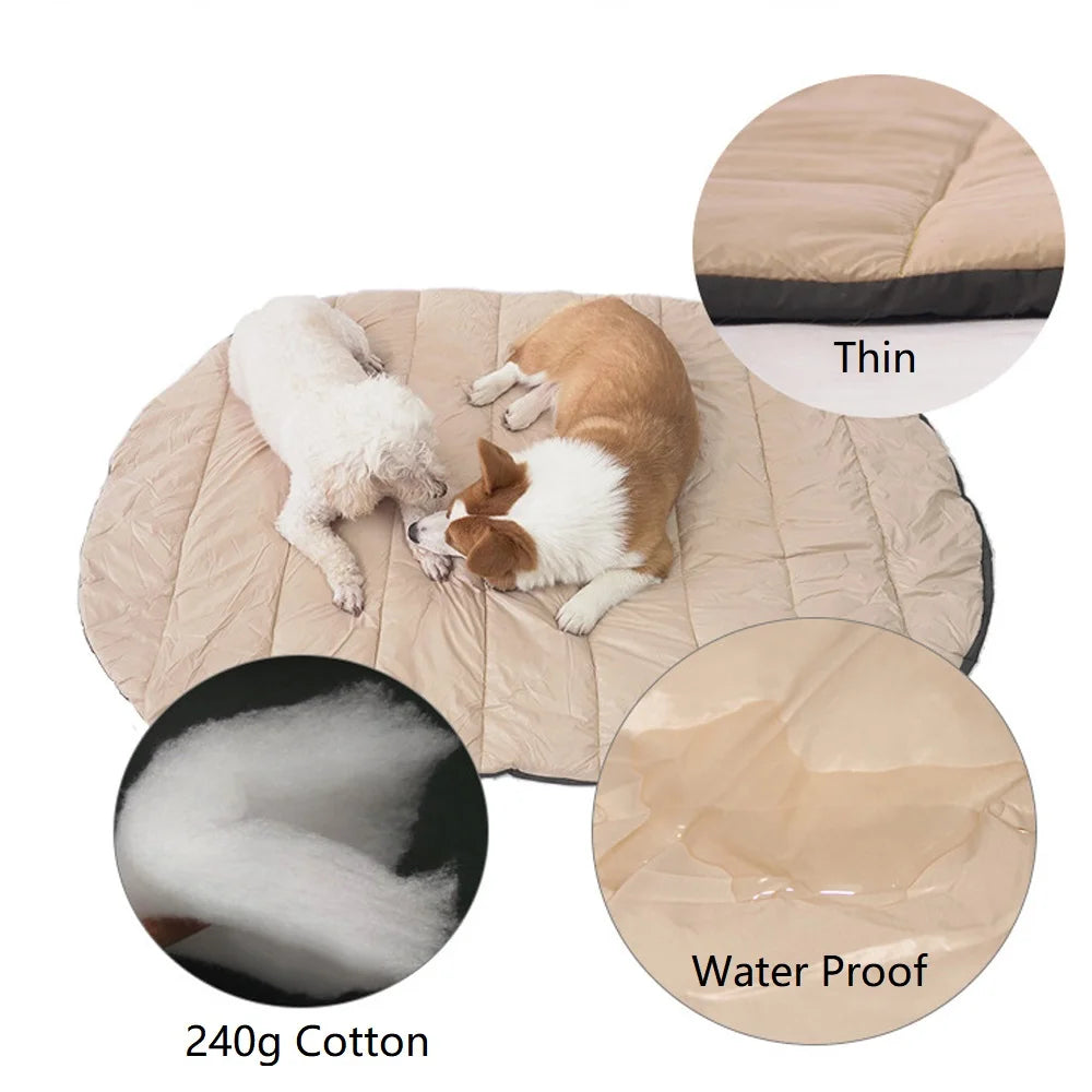 Tapis de voyage pliable pour animaux de compagnie, coussin imperméable pour l'extérieur