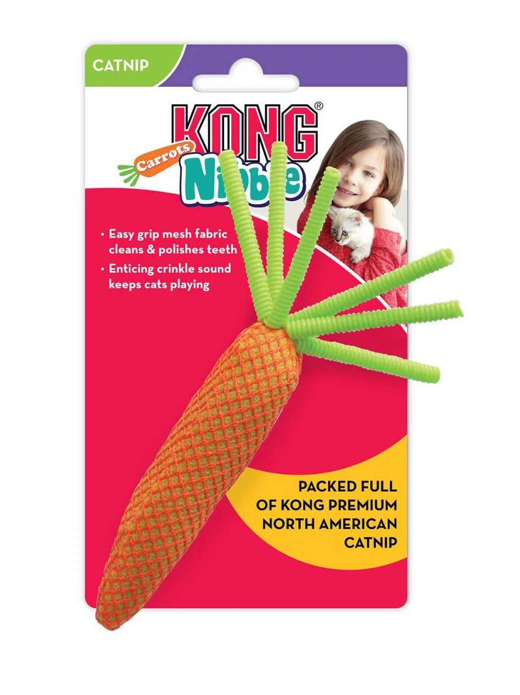 KONG Nibble Carrots Interaktives Katzenspielzeug