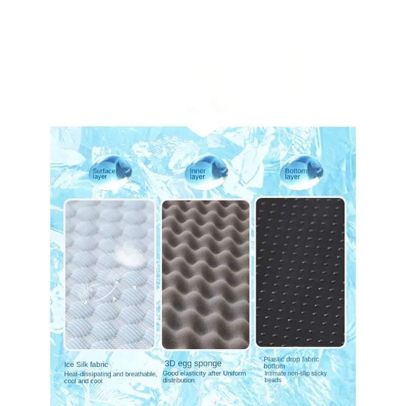 Pet Ice Silk Cooling Mat Self Cooling Washable