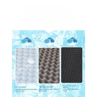 Pet Ice Silk Cooling Mat Self Cooling Washable