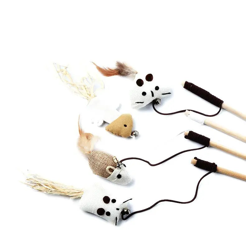 Feather Cats Toys Stick