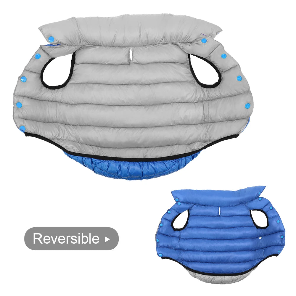 Warm Winter Reversible Dogs Jacket