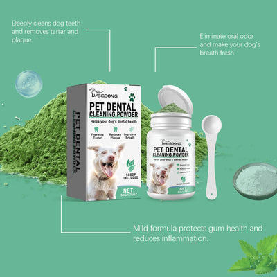 Powder For Dogs Teeth Prevents Tartar Eliminates Oral Odors Plaque Remover Dental Calculus Cleaning Pet Oral Cleaning Solution