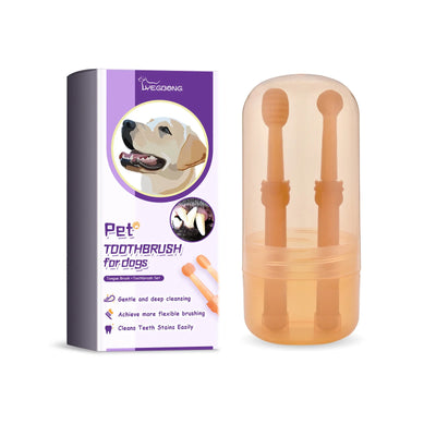 Pet Toothbrush Kit  Silicone Soft Set