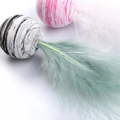 Cat Ball Feather Toy