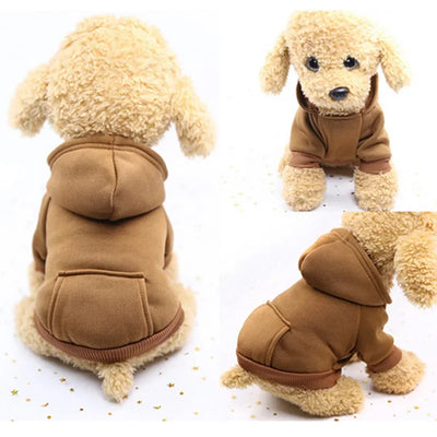 Warm Dog  Hoodies with Pockets