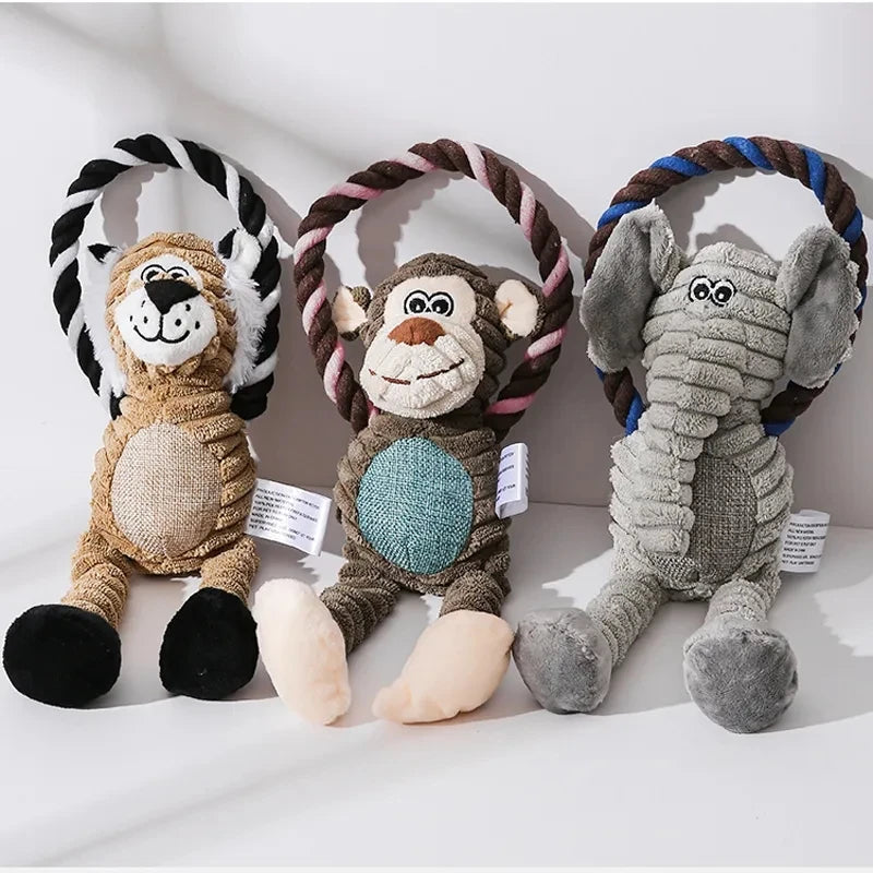 Jouet couineur en peluche pour chien