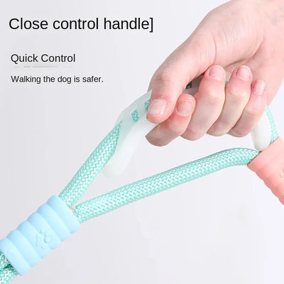 Soft Touch Collar & Leash Set Double-section Multi-function Hands Free