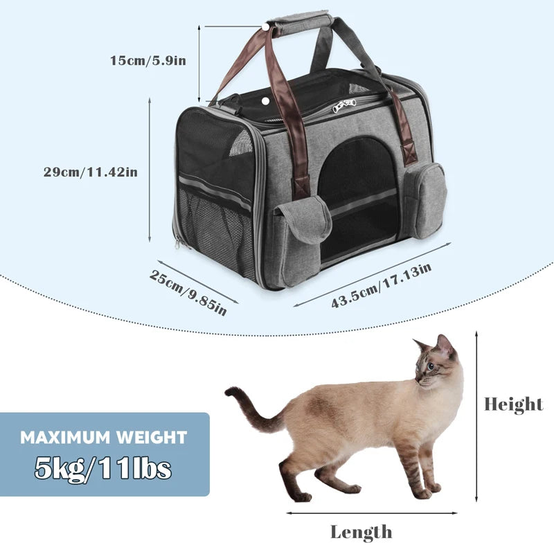 Anti-scratch Pet Carrier Travel Bag