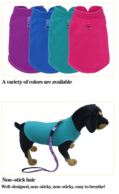 Warme Fleece-Hundekleidung, weich