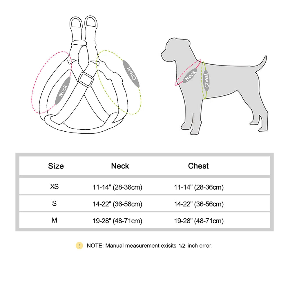 Hundegeschirr Weiches Nylon-Hundegeschirr Reflektierende Haustierweste