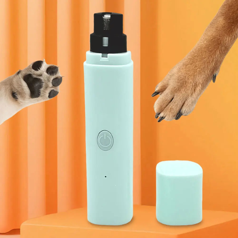 Broyeur à ongles électrique pour animaux de compagnie avec lumière LED