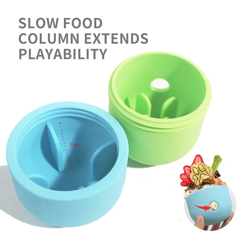 Interactive Toy for Dog  Leaking Ball Slow Feeder Bowl