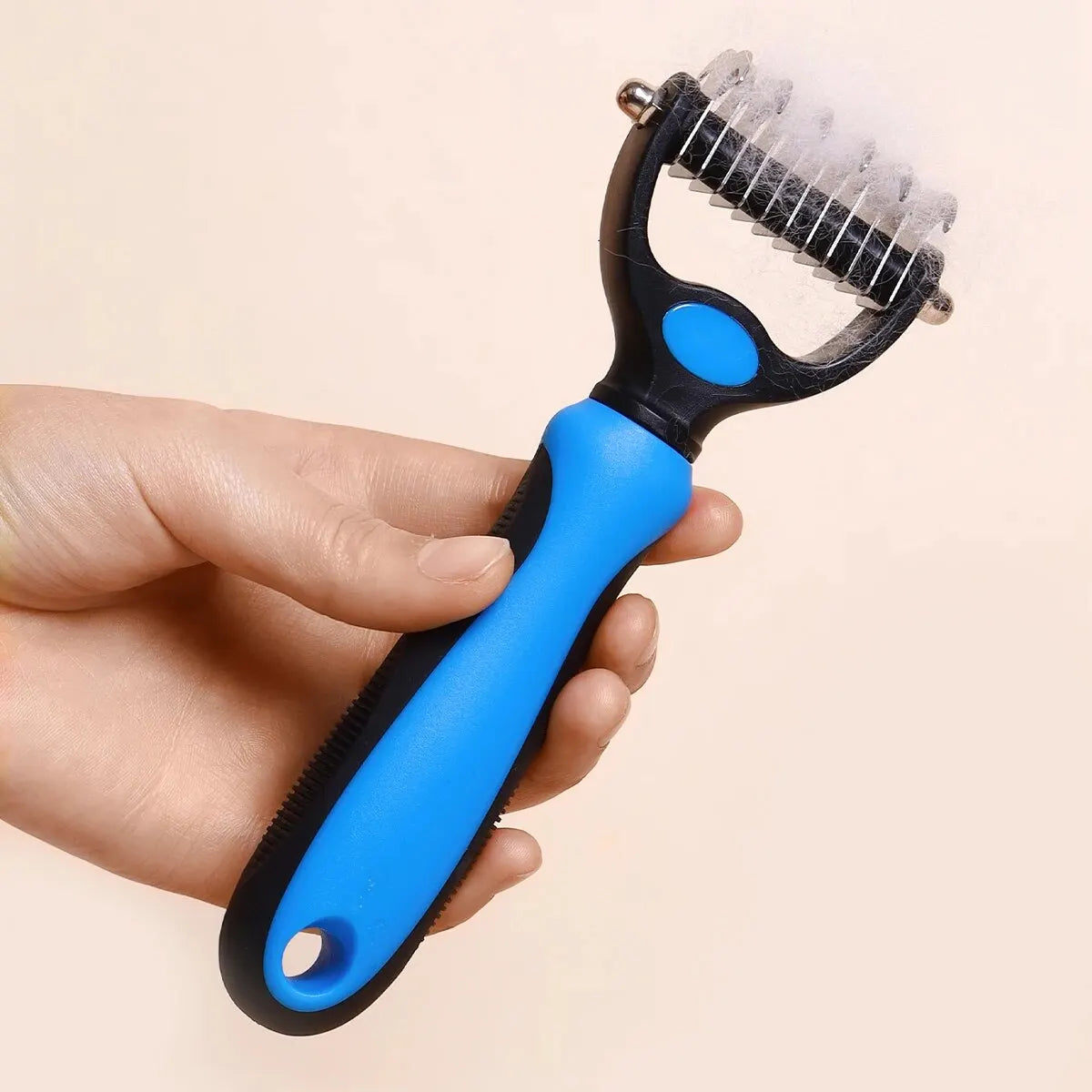 Ultra Groom Pet Deshedding Brush - Double-Sided Undercoat Shedding Comb