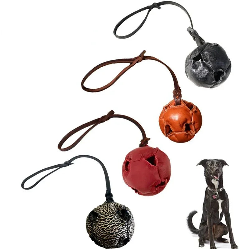 Leather Dog Training Ball