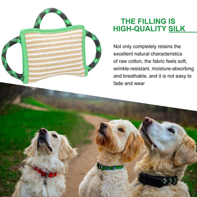 Safe Dog Training Bite Pillow Linen 3 Handles