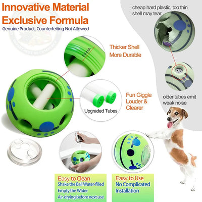 Interactive Dog Toys Food Dispensing Giggle Ball