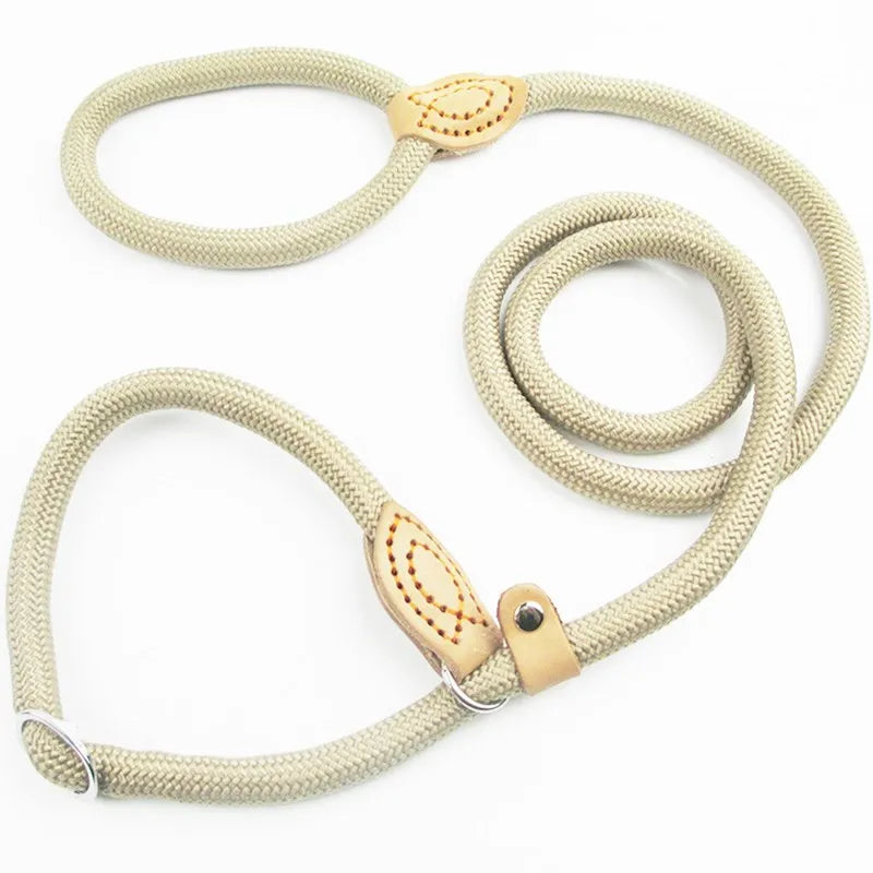 Dog Leash Slip Rope Lead Leash Loop Collar Dog Size M