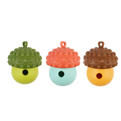 Boule de friandises en silicone Nuts &amp; Rockets qui fuit