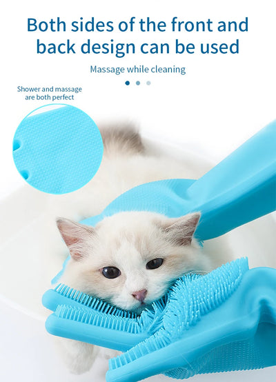 Pet Grooming Cleaning Gloves