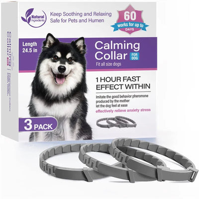 Calming Collar Cat And Dog Relieve Anxiety Protection Retractable Collars