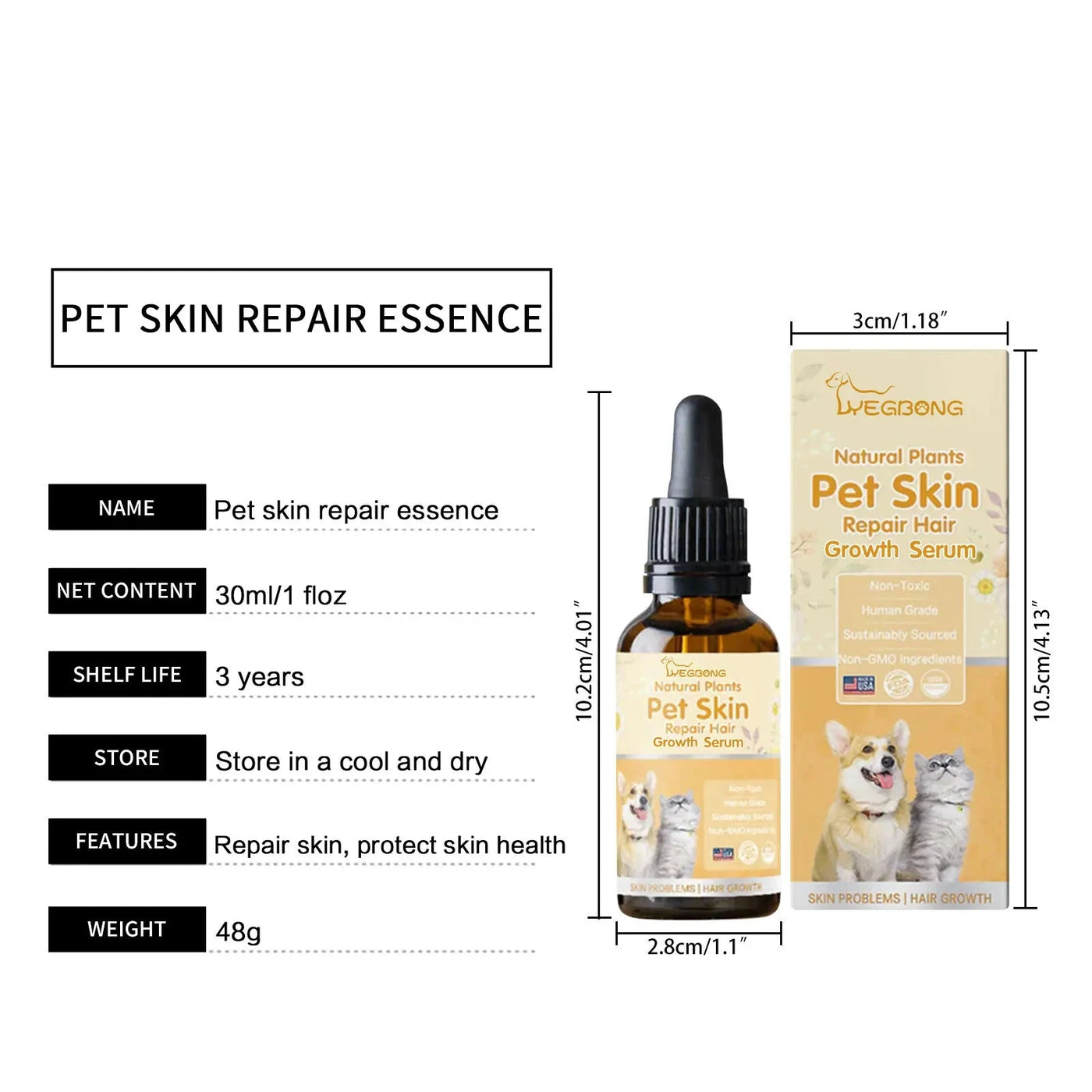 Pet Hair Regrowth Liquid Hair Loss Treatment