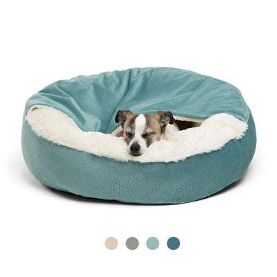 Orthopedic Dog Bed With Hooded Blanket Waterproof