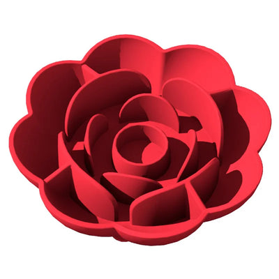 Gamelle Slow Food en silicone rose anti-étouffement et anti-choc avec ventouse