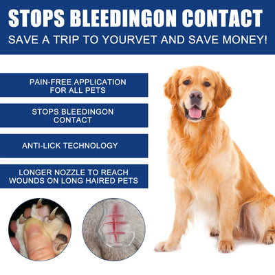 Pet Wound Healing Gel Stop Bleeding Liquid Band Aid Relieve Itching