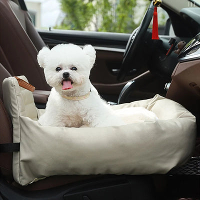 Siège de sécurité pour voiture l Siège auto pour animal de compagnie amovible et lavable