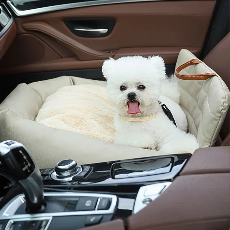 Siège de sécurité pour voiture l Siège auto pour animal de compagnie amovible et lavable