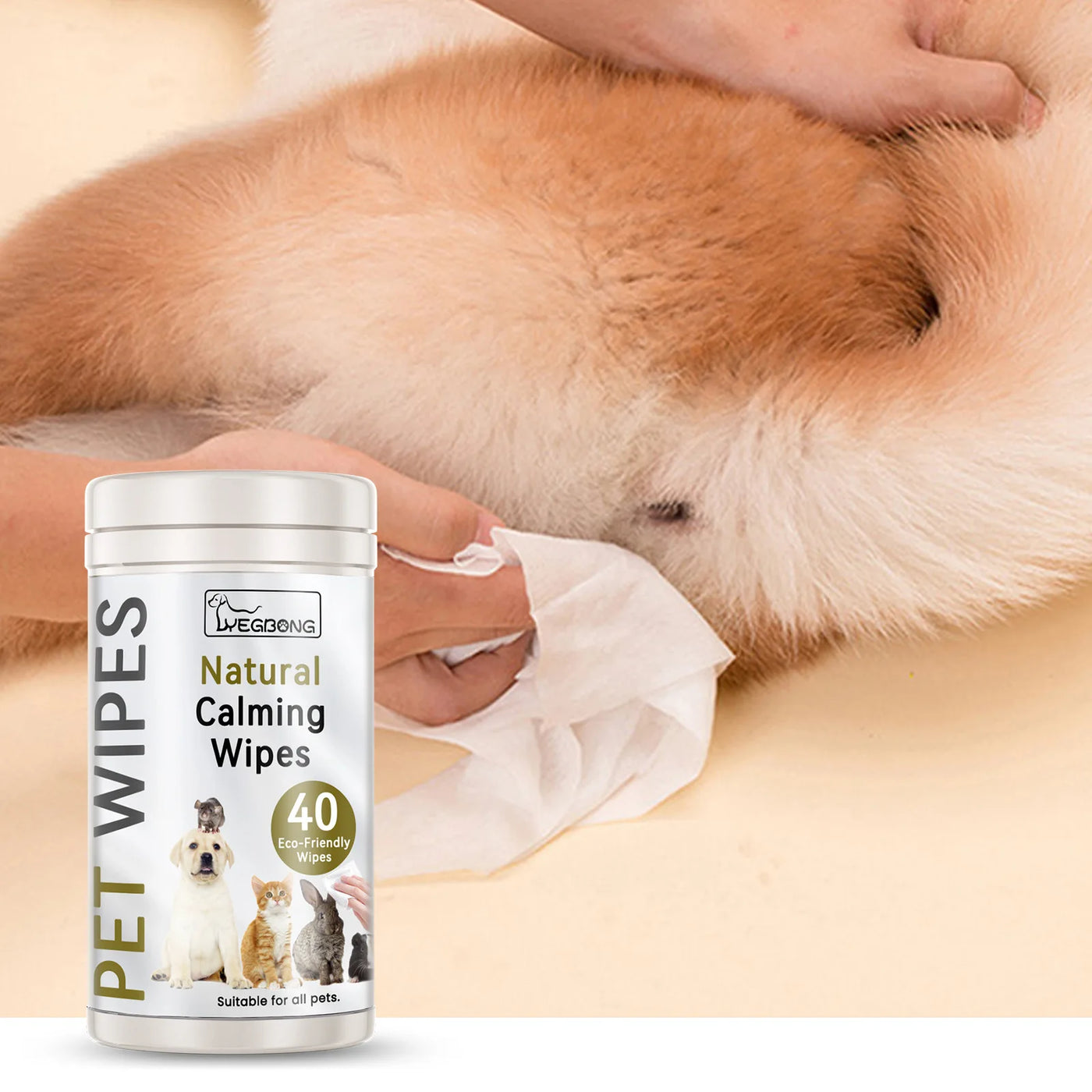 Gentle Clean Pet  Body Wet Wipe