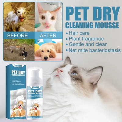 Pet Dry Cleaning Shampoo Waterless No Rinse