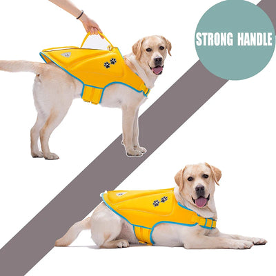 Super Swimmer Dog Life Jacket Reflective Floatable Pet Vest Adjustable