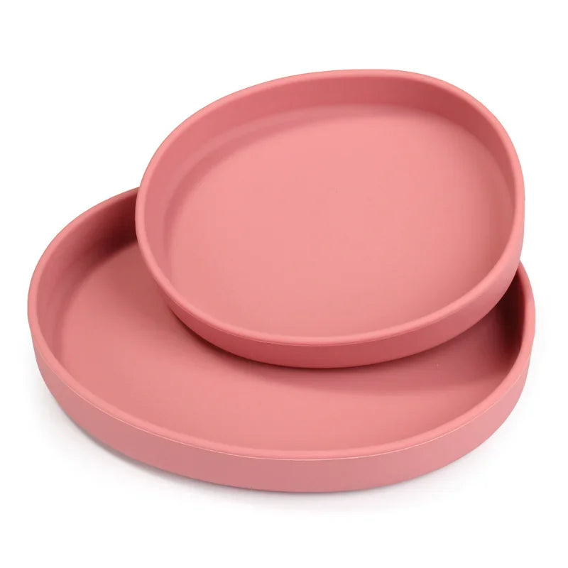 Assiette plate en silicone pour animaux de compagnie