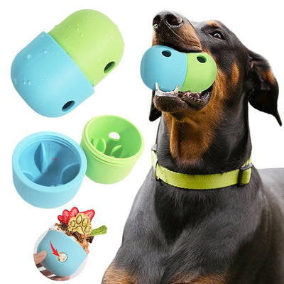 Interactive Toy for Dog  Leaking Ball Slow Feeder Bowl