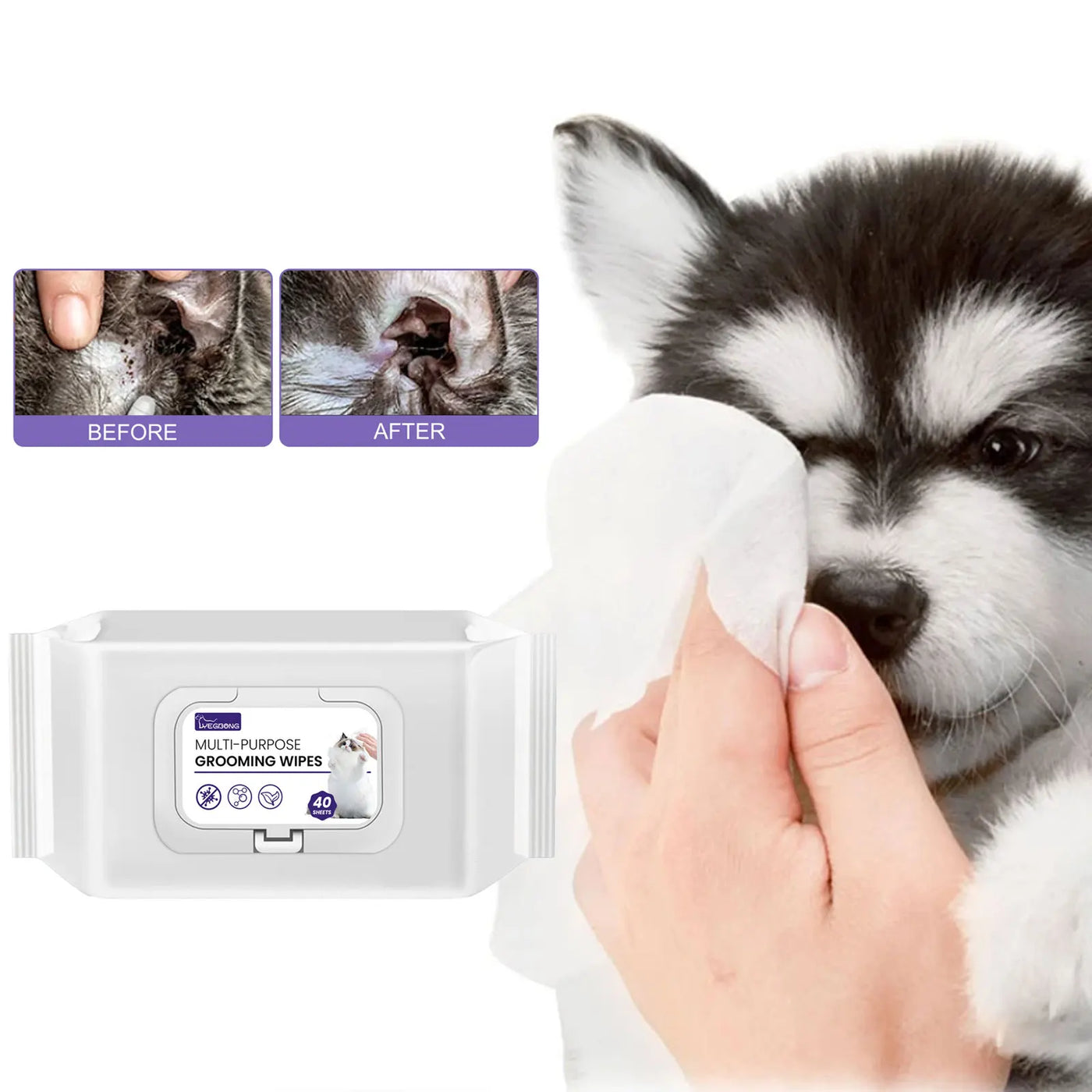 Multi Clean Pet Wet wipes Travel