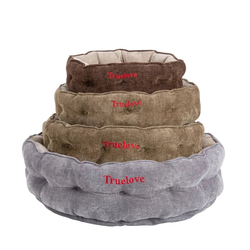 Deluxe Pet Sofa Bed Foam Sofa with Removable Washable Cover Waterproof