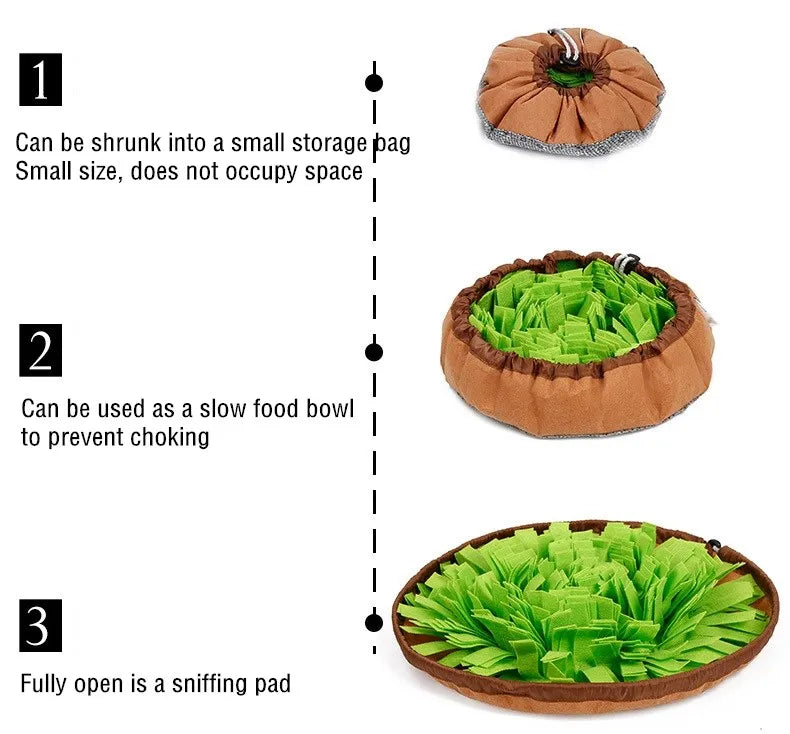 Pet Dog Snuffle Mat Nose Smell Training